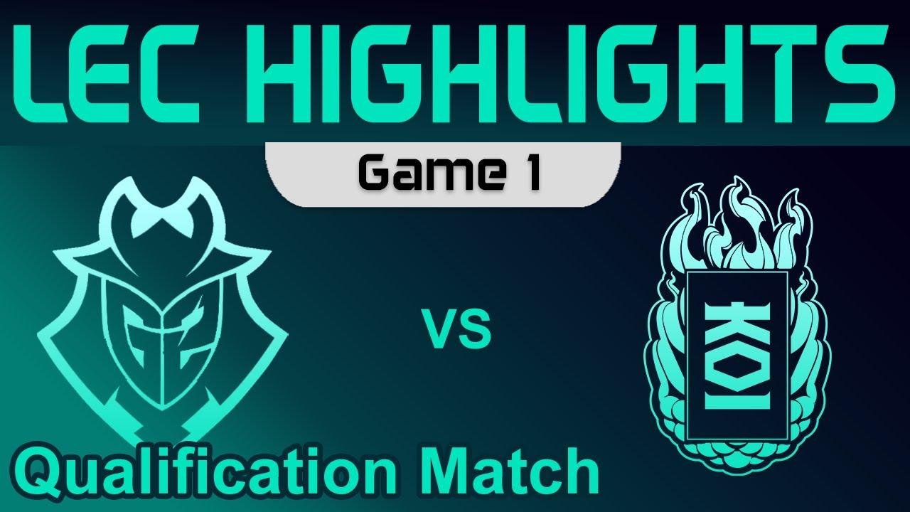 G2 vs KOI Game 1 Highlights Qualification Match LEC Spring 2023 G2 Esports vs KOI by Onivia thumbnail