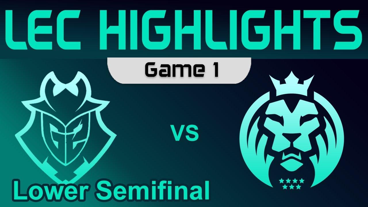 G2 vs MAD Game 1 Highlights Playoffs Lower Semifinal LEC Spring 2023 G2 Esports vs MAD Lions thumbnail