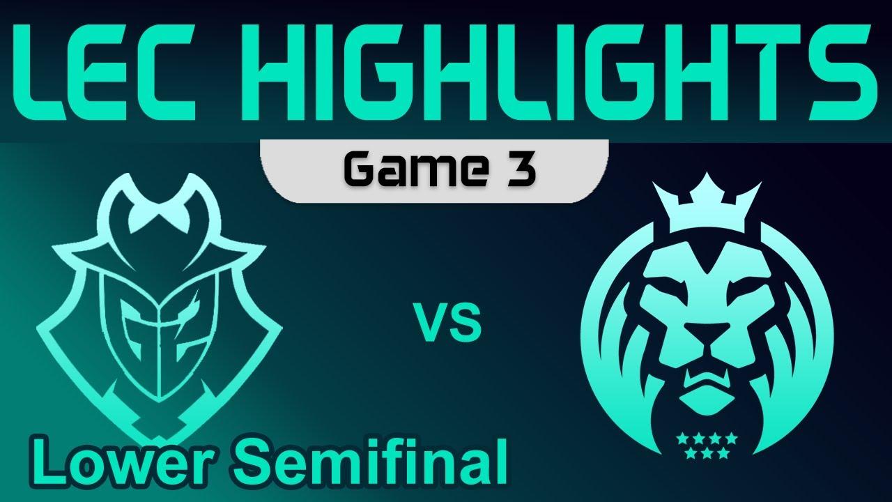 G2 vs MAD Game 3 Highlights Playoffs Lower Semifinal LEC Spring 2023 G2 Esports vs MAD Lions thumbnail