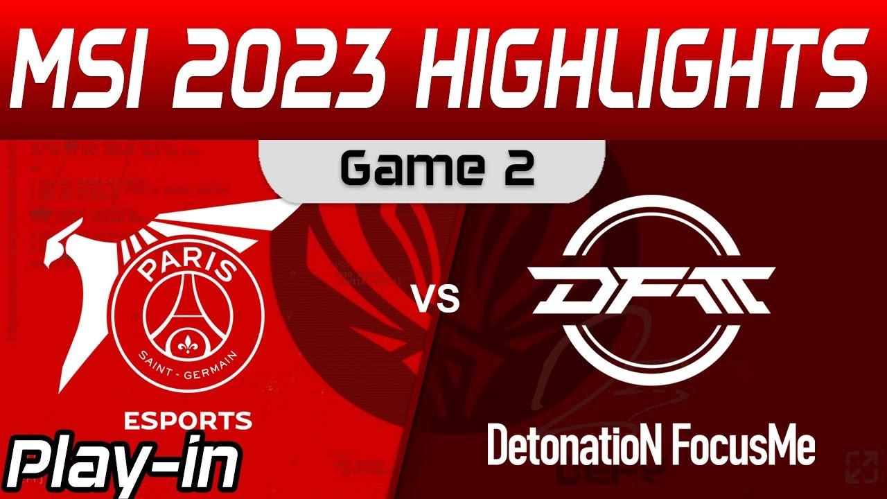 PSG vs DFM Highlights Game 2 Day 1 MSI 2023 Play IN PSG Talon vs DetonatioN FM by Onivia thumbnail