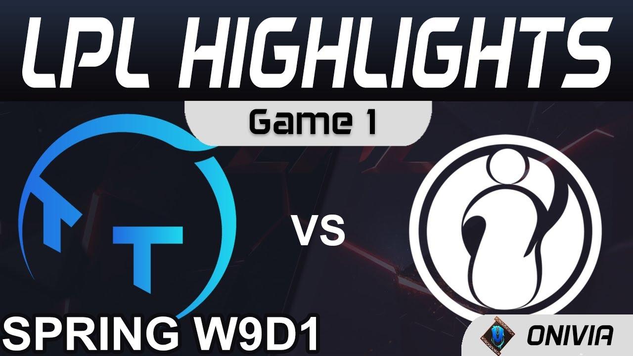 TT vs IG Highlights Game 1 LPL Spring Season 2021 W9D1 ThunderTalk Gaming vs Invictus Gaming thumbnail