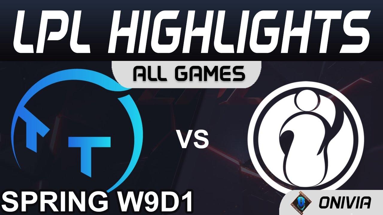 TT vs IG Highlights ALL GAMES LPL Spring Season 2021 W9D1 ThunderTalk Gaming vs Invictus Gaming thumbnail