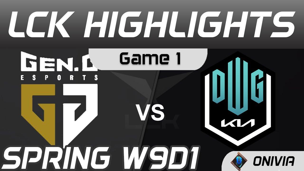 GEN vs DK Highlights Game 1 Spring Season 2021 W9D1 Gen G vs DWG KIA by Onivia thumbnail