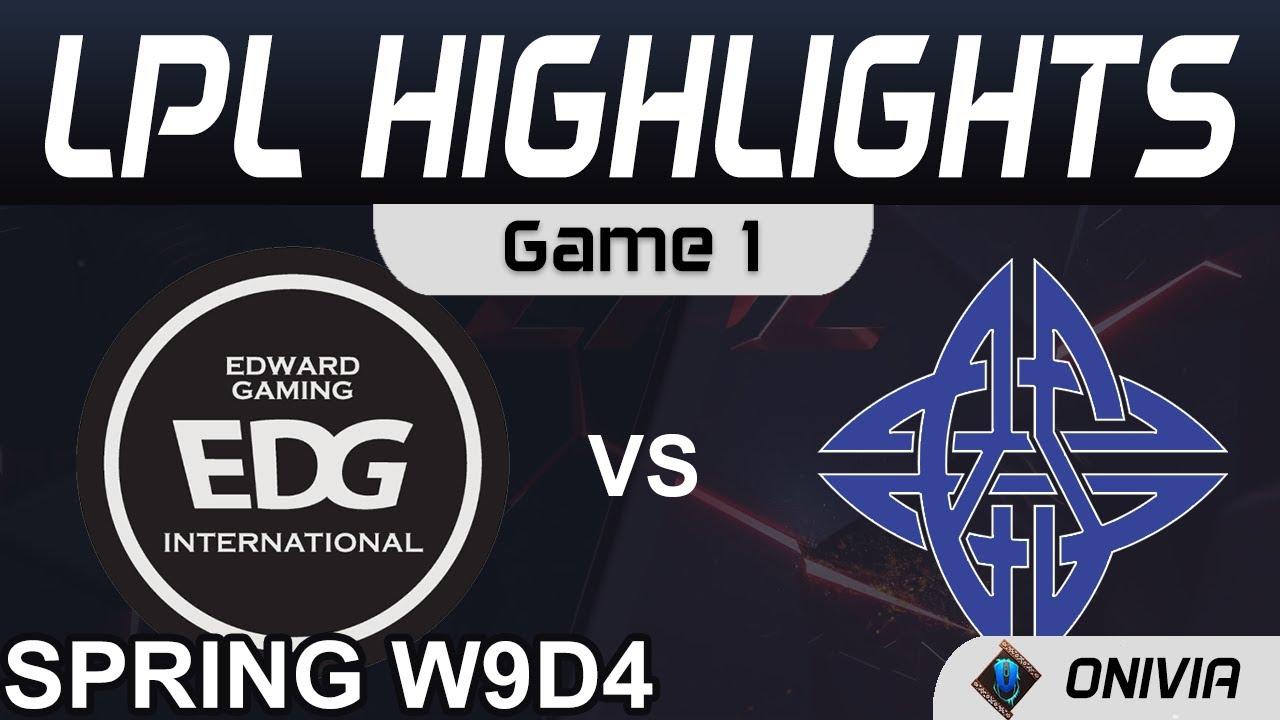 EDG vs ES Highlights Game 1 LPL Spring Season 2021 W9D4 EDward Gaming vs eStar Gaming by Onivia thumbnail