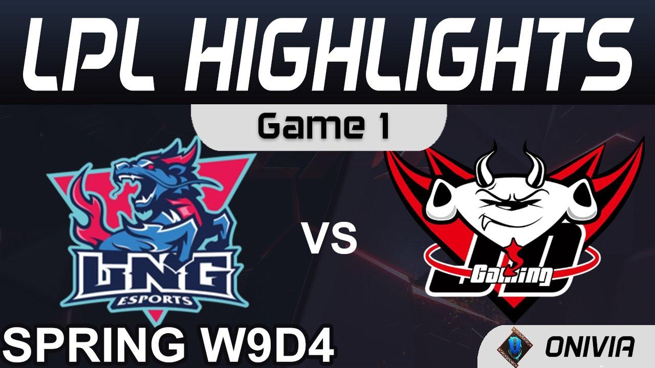 LNG vs JDG Highlights Game 1 LPL Spring Season 2021 W9D4 LNG Esports vs JD Gaming by Onivia thumbnail