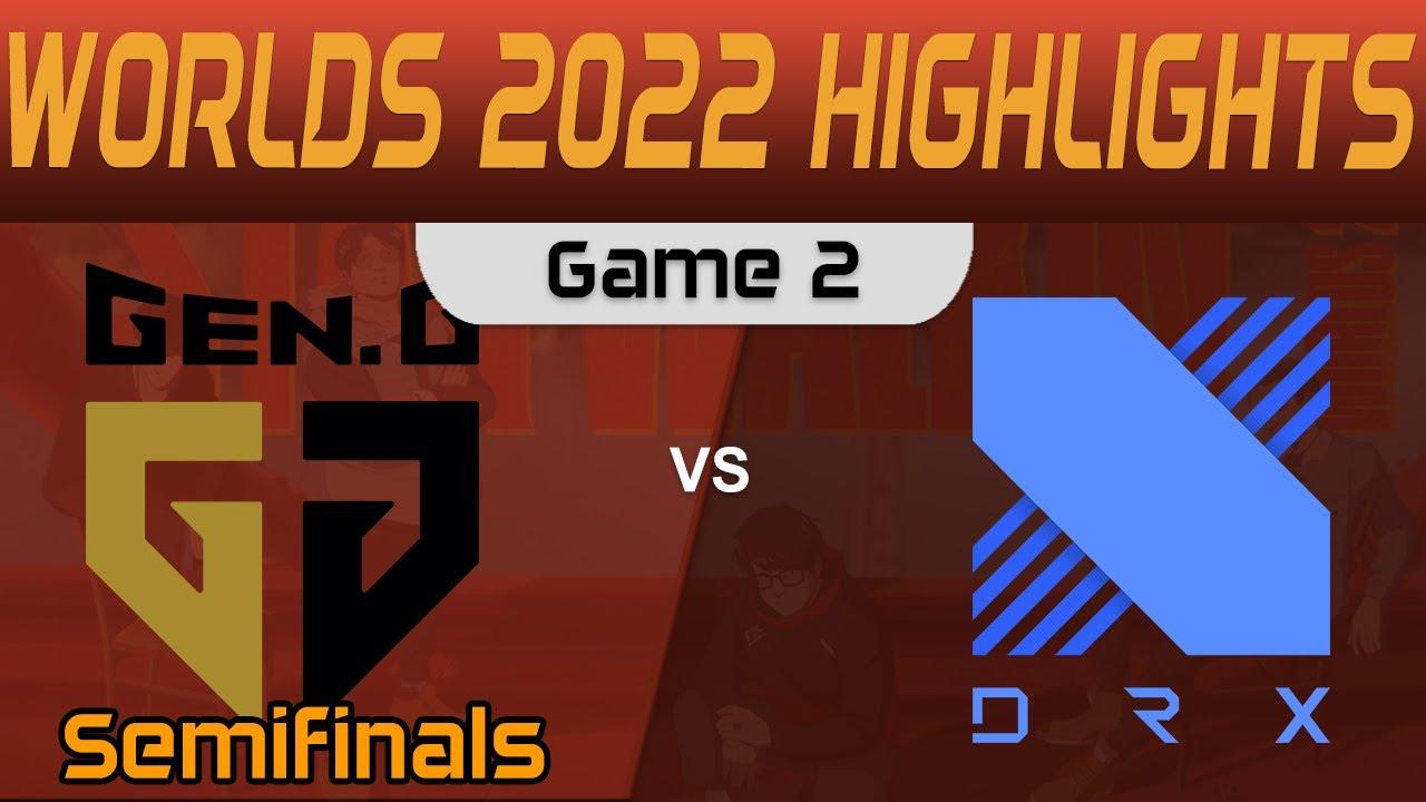 GEN vs DRX Highlights Game 2 Semifinals Worlds 2022 Gen G vs DRX by Onivia thumbnail