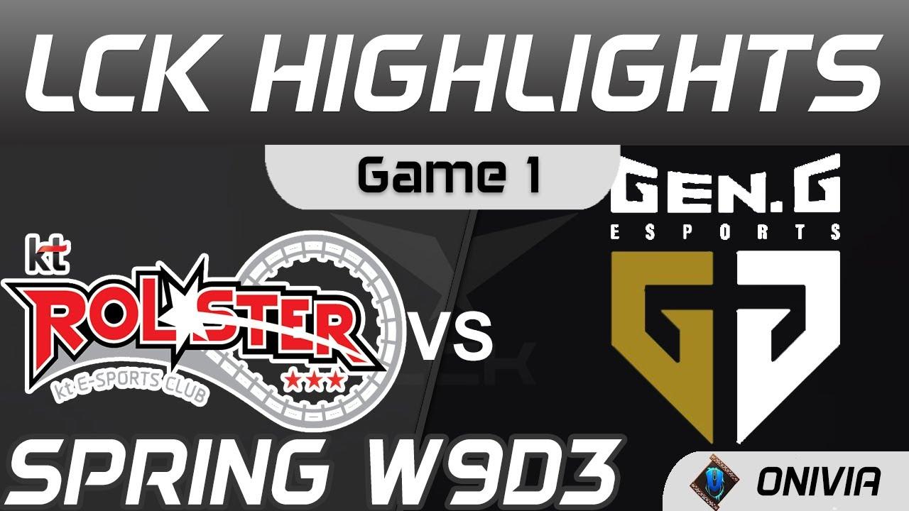 KT vs GEN Highlights Game 1 Spring Season 2021 W9D3 KT Rolster vs Gen G by Onivia thumbnail