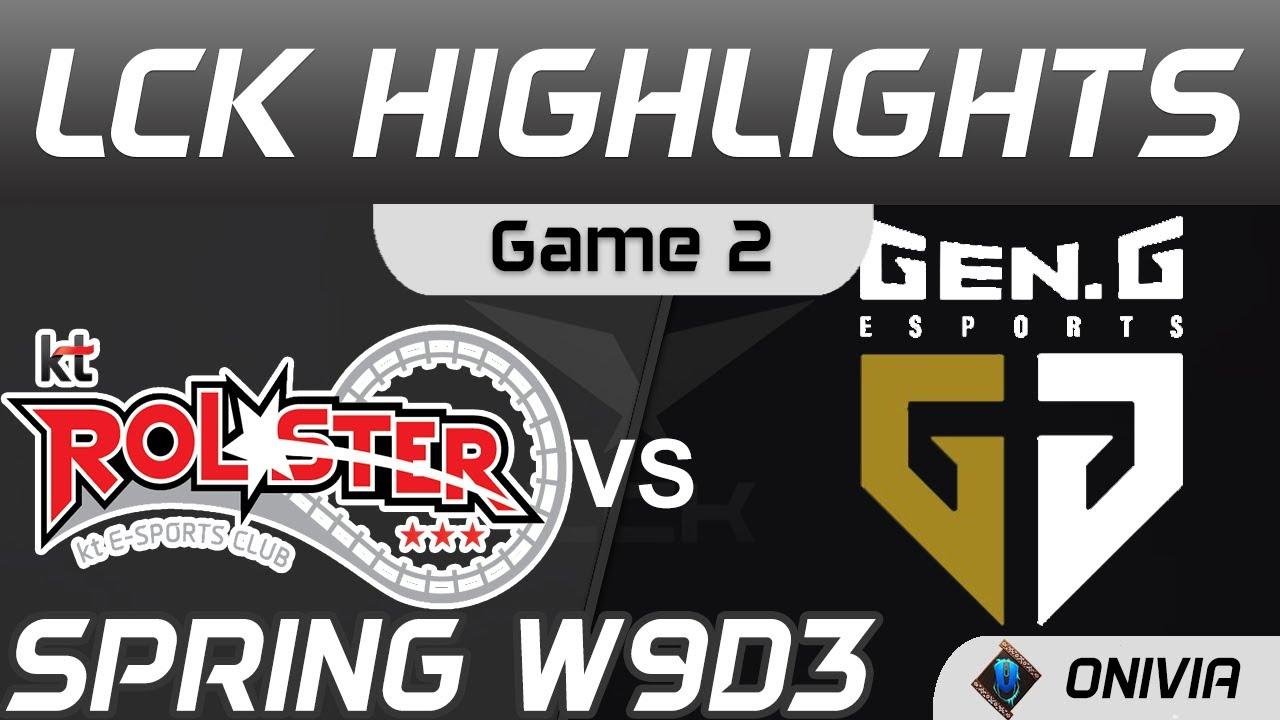 KT vs GEN Highlights Game 2 Spring Season 2021 W9D3 KT Rolster vs Gen G by Onivia thumbnail