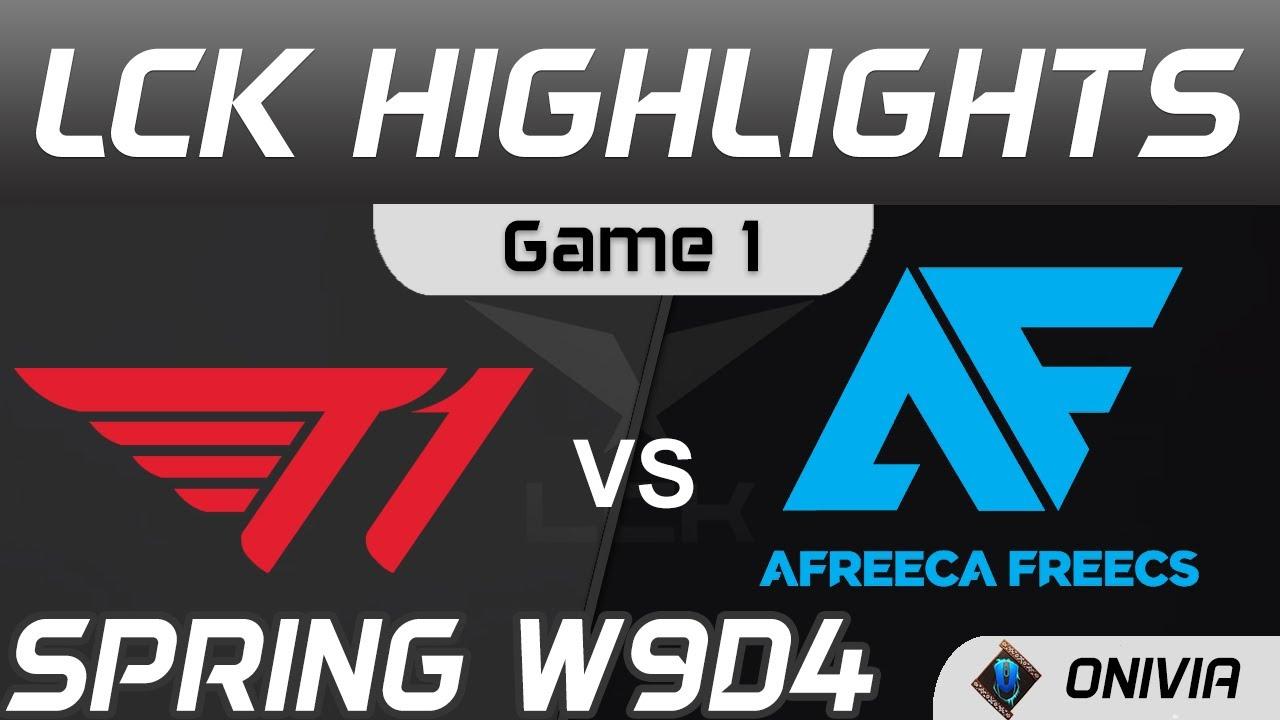 T1 vs AF Highlights Game 1 Spring Season 2021 W9D4 T1 vs Afreeca Freecs by Onivia thumbnail