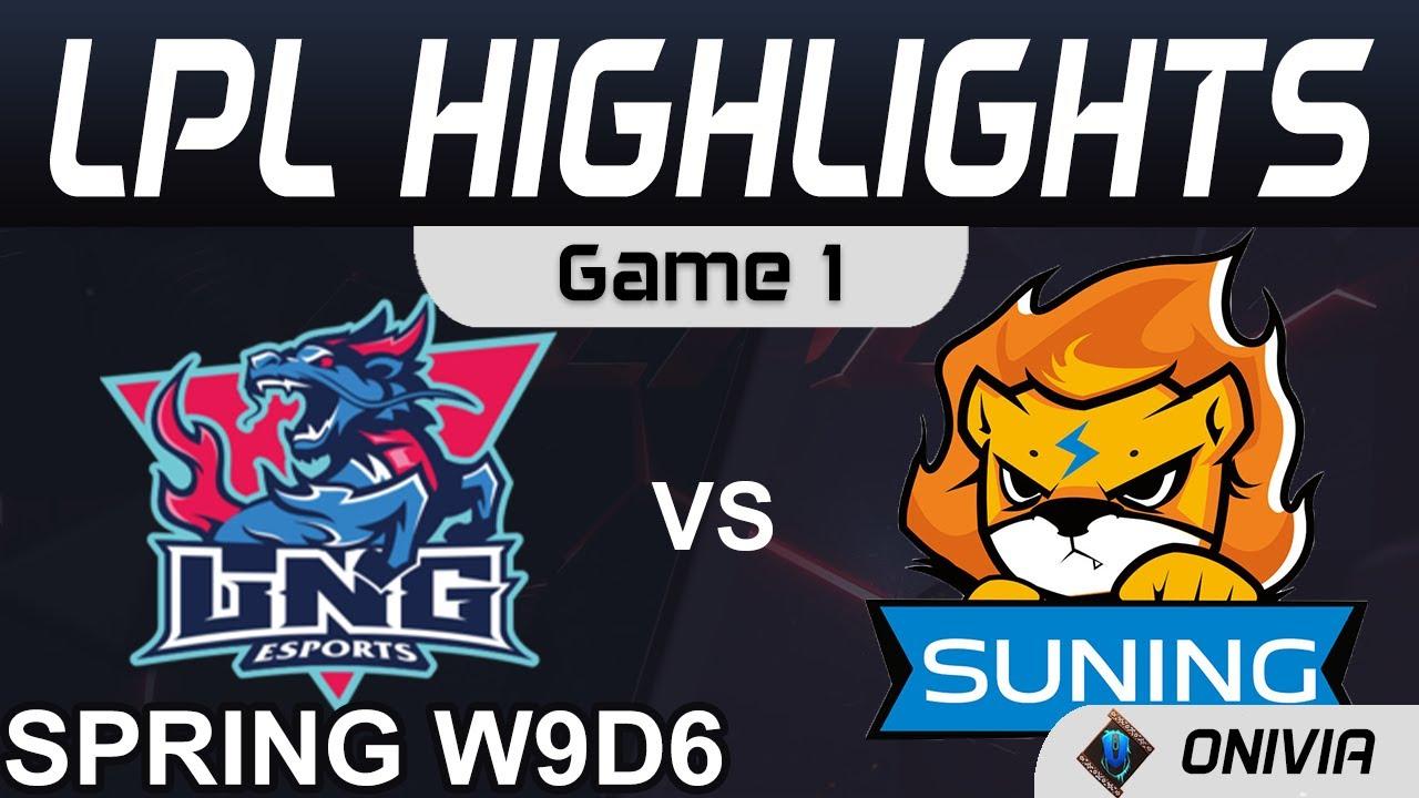 LNG vs SN Highlights Game 1 LPL Spring Season 2021 W9D6 LNG Esports vs Suning by Onivia thumbnail