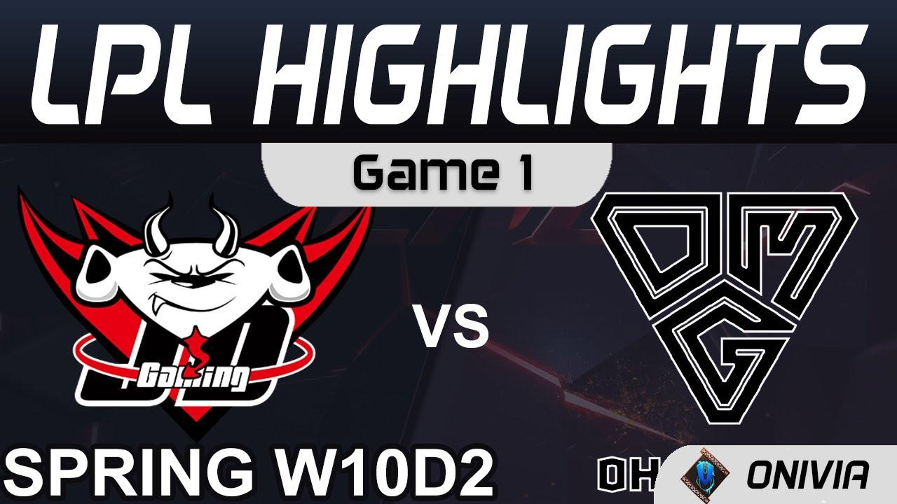 JDG vs OMG Highlights Game 1 LPL Spring Season 2021 W10D2 JD Gaming vs Oh My God by Onivia thumbnail