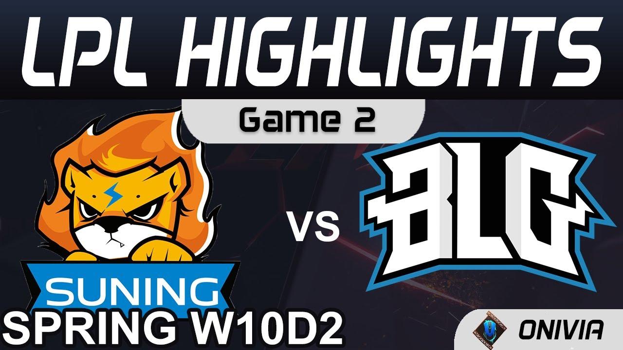 SN vs BLG Highlights Game 2 LPL Spring Season 2021 W10D2 Suning vs Bilibili Gaming by Onivia thumbnail