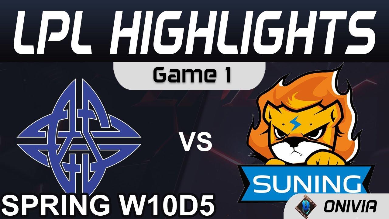 ES vs SN Highlights Game 1 LPL Spring Season 2021 W10D4 eStar Gaming vs Suning by Onivia thumbnail