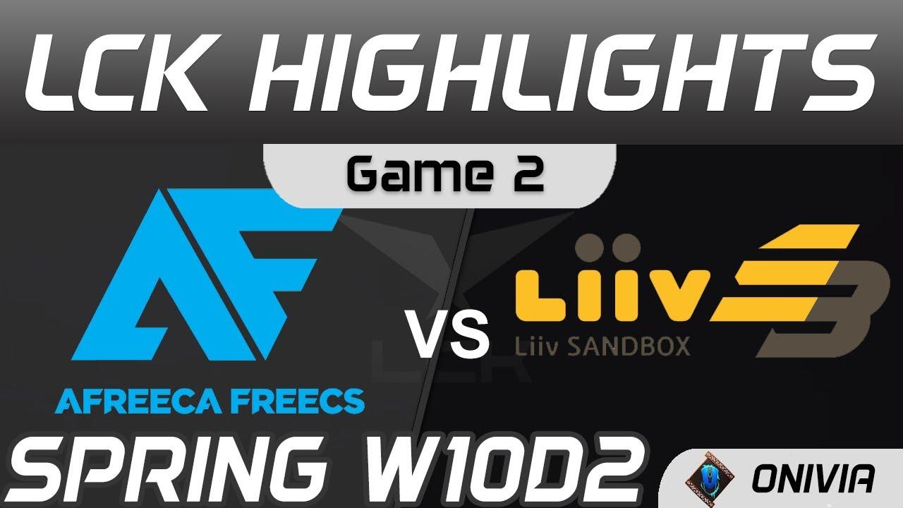 AF vs LSB Highlights Game 2 Spring Season 2021 W10D2 Afreeca Freecs vs Liiv SANDBOX by Onivia thumbnail