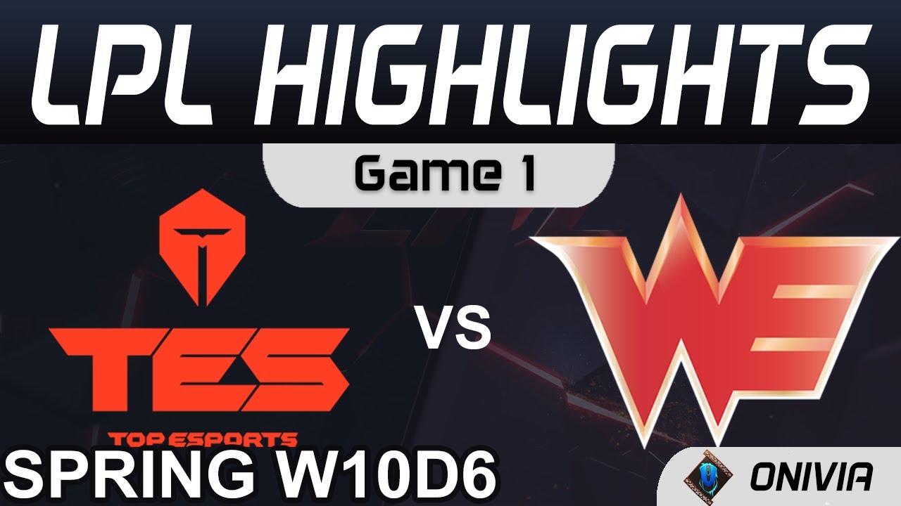 TES vs WE Highlights Game 1 LPL Spring Season 2021 W10D6 Top Esports vs Team WE by Onivia thumbnail