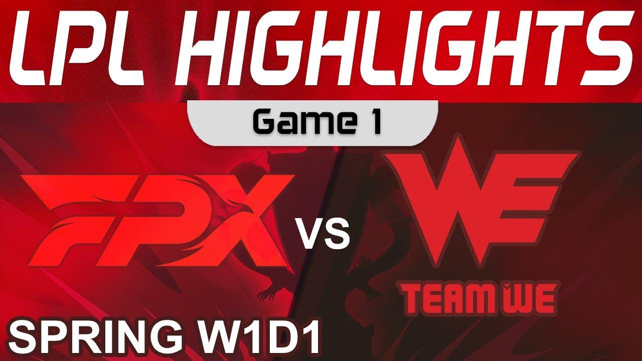 FPX vs WE Highlights Game 1 LPL Spring Season 2023 W1D1 FunPlus Phoenix vs Team WE by Onivia thumbnail