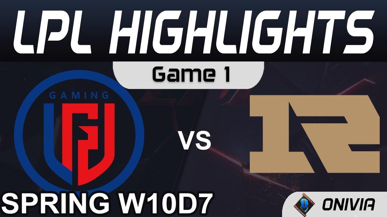 LGD vs RNG Highlights Game 1 LPL Spring Season 2021 W10D7 LGD Gaming vs Royal Never Give Up by Onivi thumbnail