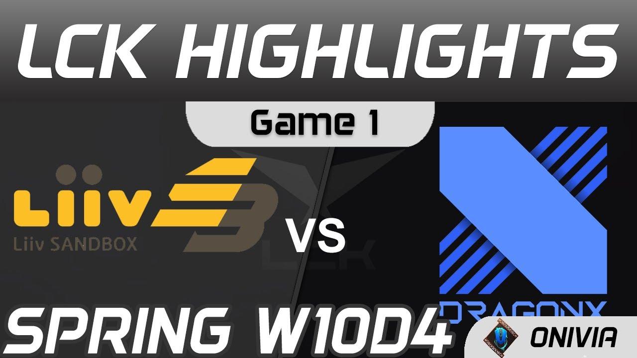 LSB vs DRX Highlights Game 1 Spring Season 2021 W10D4 Liiv SANDBOX vs DragonX by Onivia thumbnail