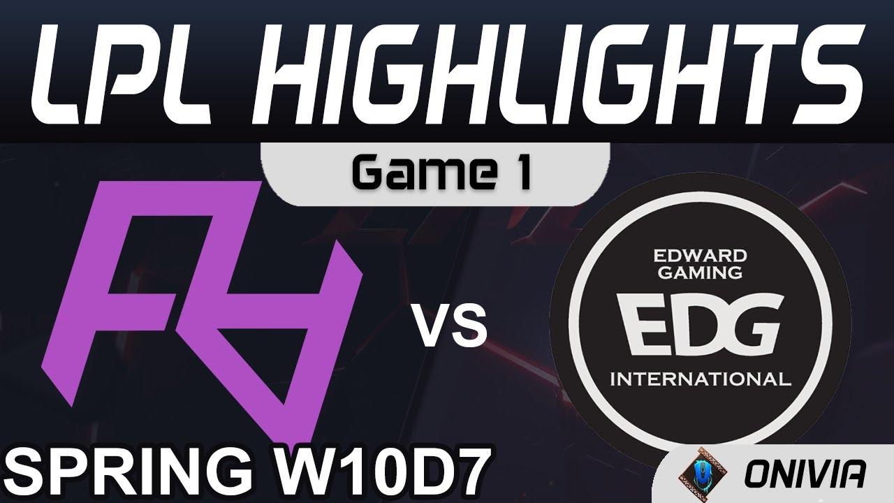 RA vs EDG Highlights Game 1 LPL Spring Season 2021 W10D7 Rare Atom vs EDward Gaming by Onivia thumbnail