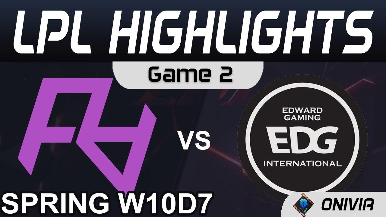 RA vs EDG Highlights Game 2 LPL Spring Season 2021 W10D7 Rare Atom vs EDward Gaming by Onivia thumbnail