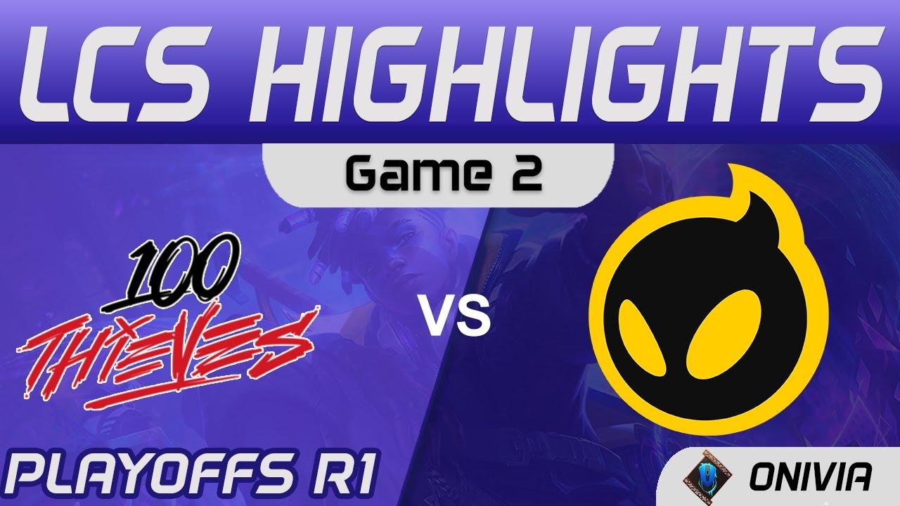 100 vs DIG Highlights Game 2 Playoffs R1 LCS Spring 2021 100 Thieves vs Dignitas by Onivia thumbnail