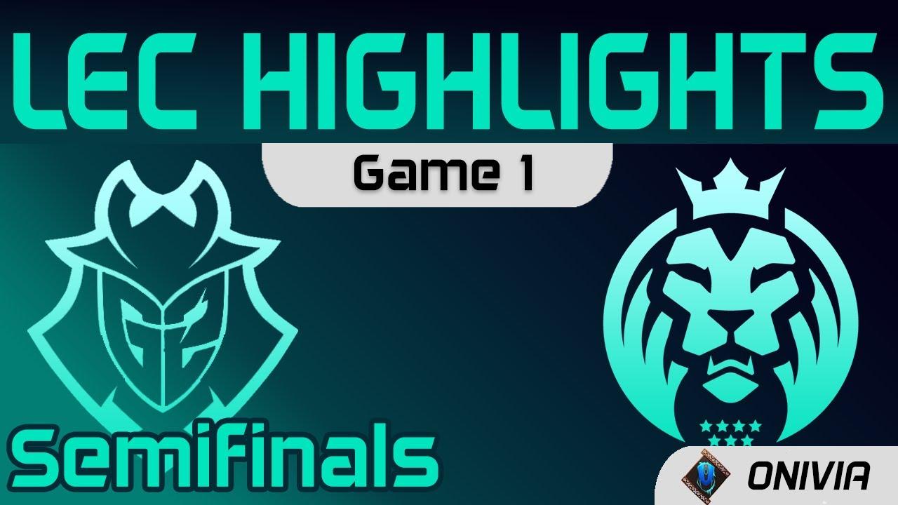 G2 vs MAD Highlights Game 1 Semifinals Playoffs LEC Spring 2021 G2 Esports vs MAD Lions by Onivia thumbnail