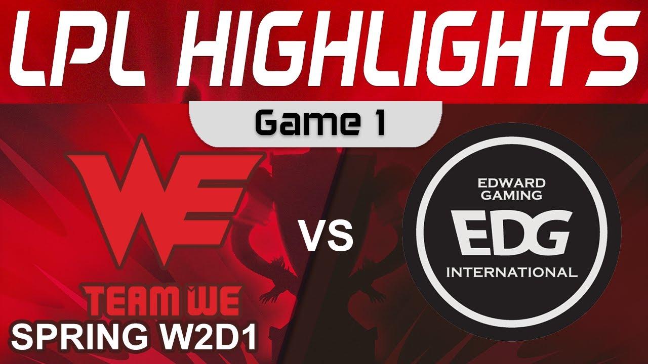 WE vs EDG Highlights Game 1 LPL Spring Season 2023 W2D1 Team WE vs EDward Gaming by Onivia thumbnail