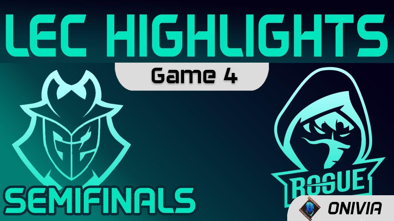 G2 vs RGE Highlights Game 4 Semifinals LEC Spring 2021 G2 Esports vs Rogue by Onivia thumbnail