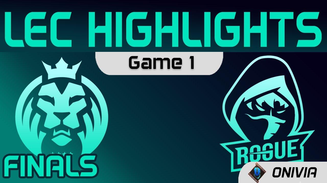 MAD vs RGE Highlights Game 1 Finals LEC Spring 2021 MAD Lions vs Rogue by Onivia thumbnail