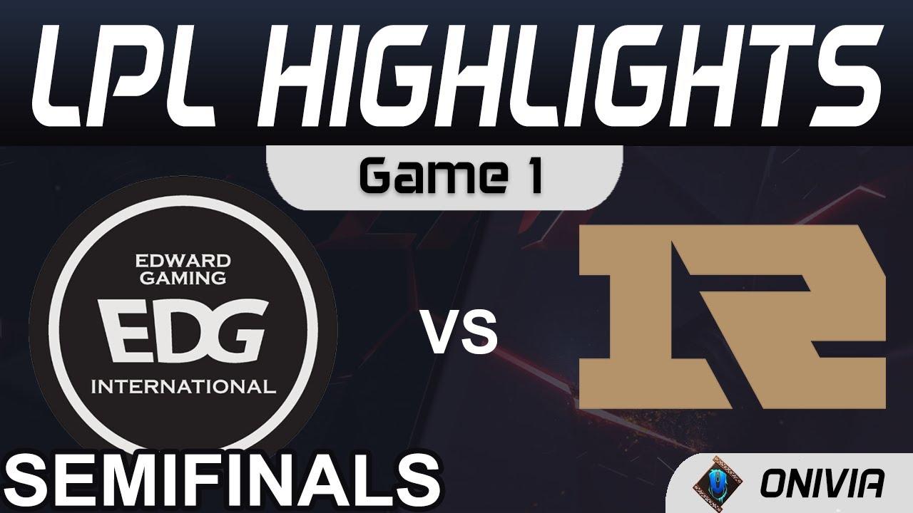 EDG vs RNG Highlights Game 1 LPL Spring Semifinals 2021 EDward Gaming vs Royal Never Give Up by Oniv thumbnail