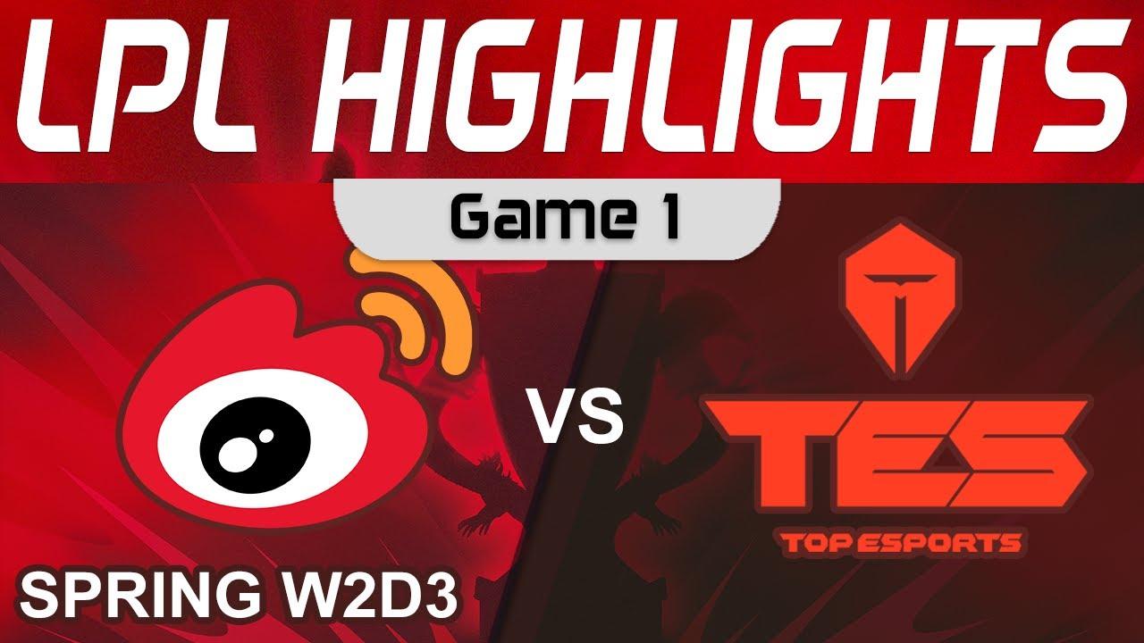 WBG vs TES Highlights Game 1 LPL Spring Season 2023 W2D3 Weibo Gaming vs Top Esports by Onivia thumbnail