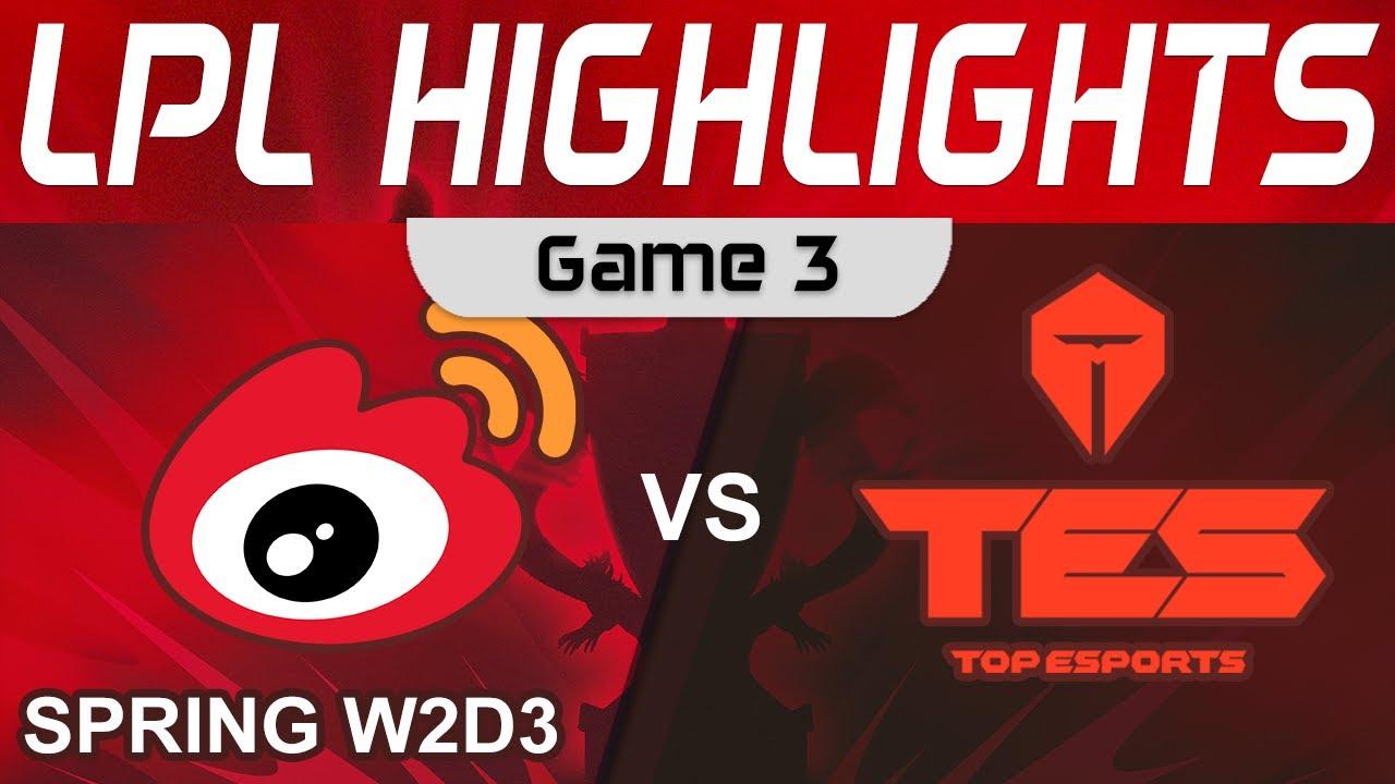 WBG vs TES Highlights Game 3 LPL Spring Season 2023 W2D3 Weibo Gaming vs Top Esports by Onivia thumbnail