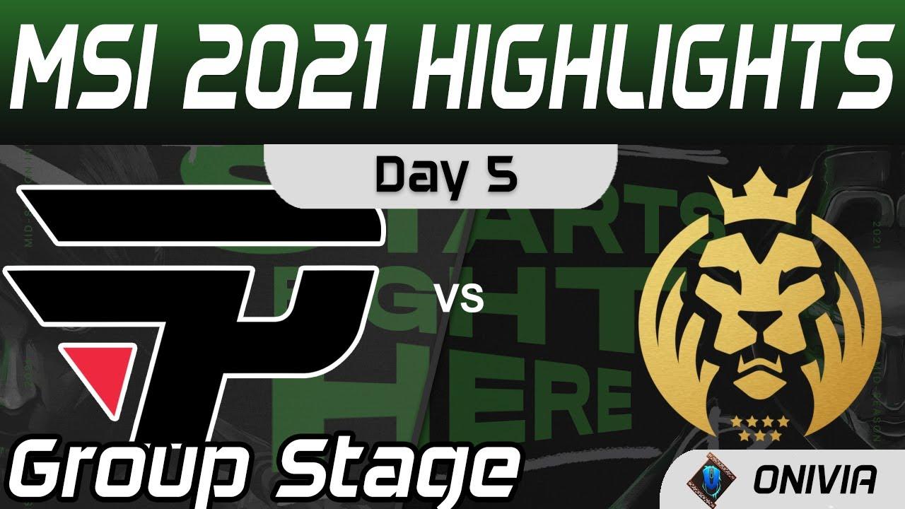 PNG vs MAD Highlights Day 5 MSI 2021 Group Stage paiN Gaming vs MAD Lions by Onivia thumbnail