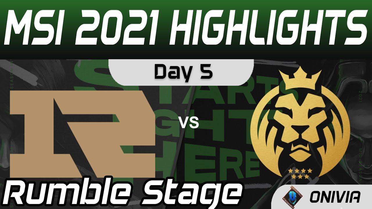 RNG vs MAD Highlights MSI Rumble Stage Day 5 MSI 2021 Royal Never Give Up vs MAD Lions by Onivia thumbnail