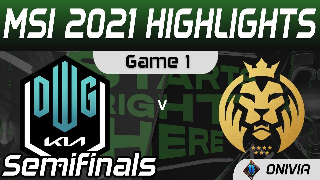 DK vs MAD Highlights Game 1 Semifinals MSI 2021 DWG KIA vs MAD Lions by Onivia thumbnail