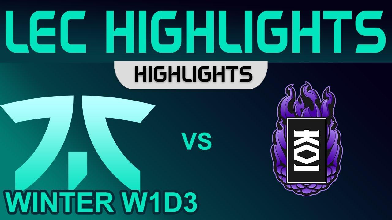 FNC vs KOI Highlights LEC Winter Season 2023 W1D3 Fnatic vs KOI by Onivia thumbnail