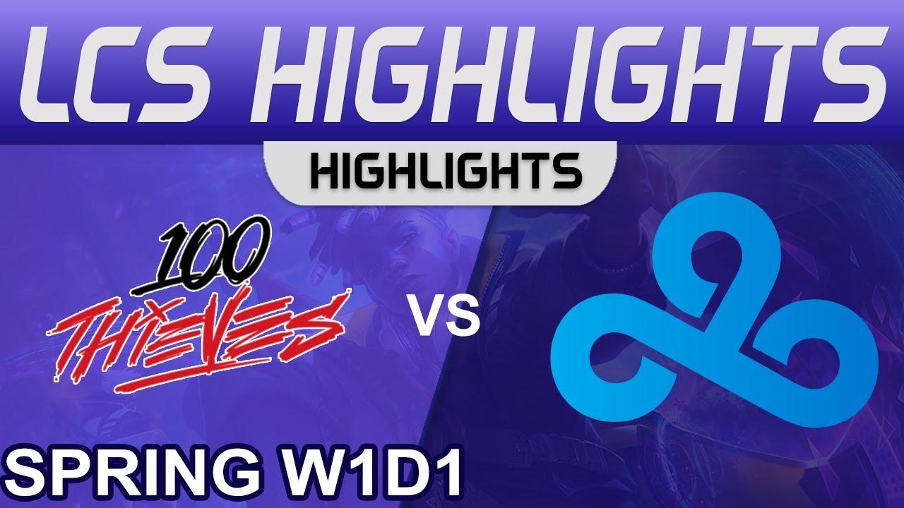 100 vs C9 Highlights LCS Spring Season 2023 W1D1 100 Thieves vs Cloud9 by Onivia thumbnail