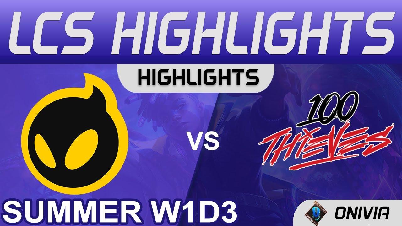 DIG vs 100 Highlights LCS Summer 2021 W1D3 Dignitas vs 100 Thieves by Onivia thumbnail