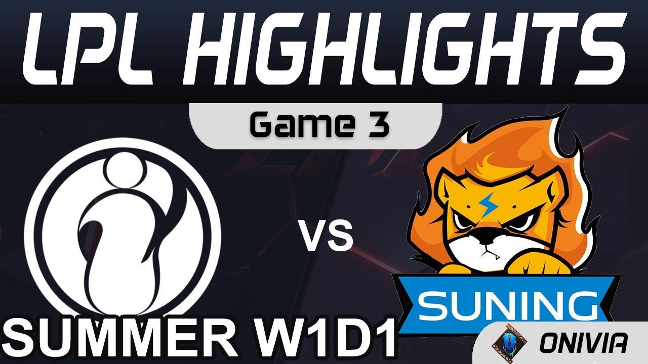 IG vs SN Highlights Game 3 LPL Summer Season 2021 W1D1 Invictus Gaming vs Suning by Onivia thumbnail