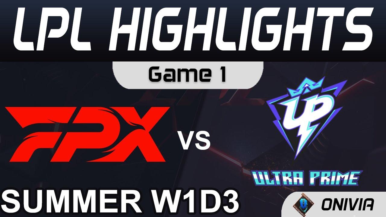 FPX vs UP Highlights Game 1 LPL Summer Season 2021 W1D3 FunPlus Phoenix vs Ultra Prime by Onivia thumbnail