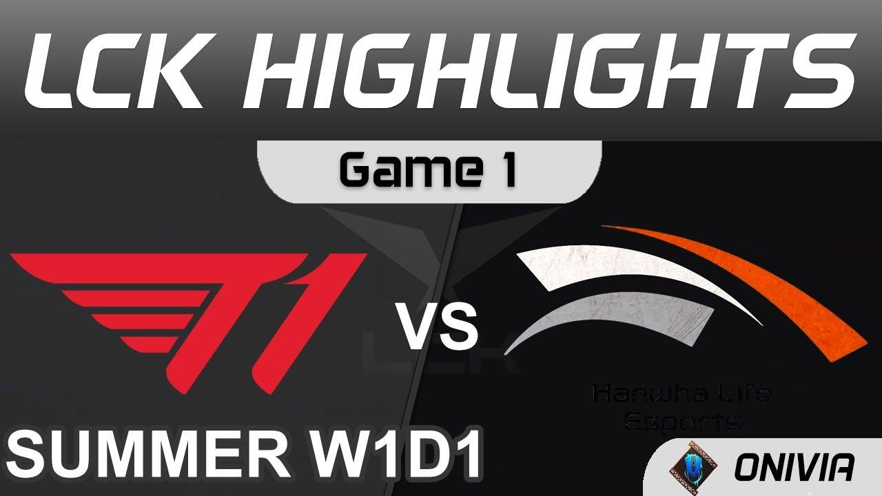 T1 vs HLE Highlights Game 1 LCK Summer Season 2021 W1D1 T1 vs Hanwha Life Esports by Onivia thumbnail