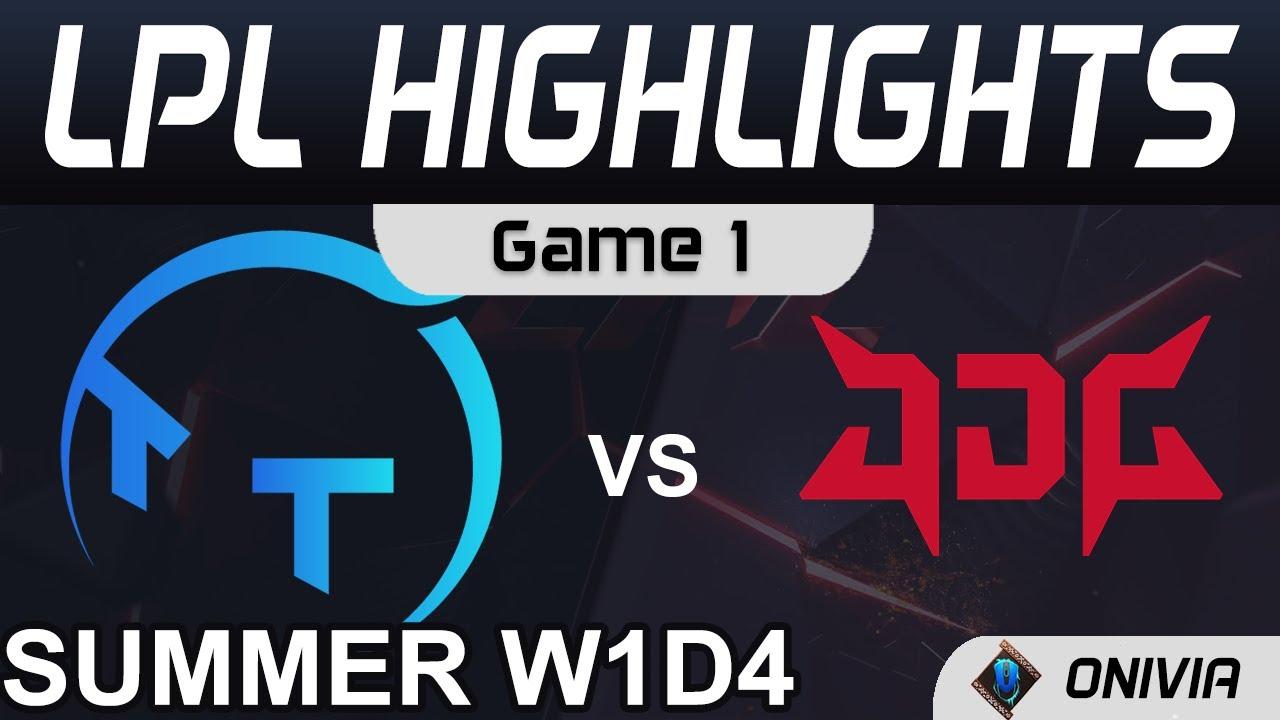 TT vs JDG Highlights Game 1 LPL Summer Season 2021 W1D4 ThunderTalk Gaming vs JD Gaming by Onivia thumbnail