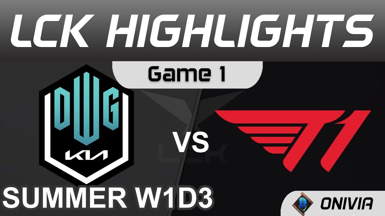 DK vs T1 Highlights Game 1 LCK Summer Season 2021 W1D3 DWG KIA vs T1 by Onivia thumbnail