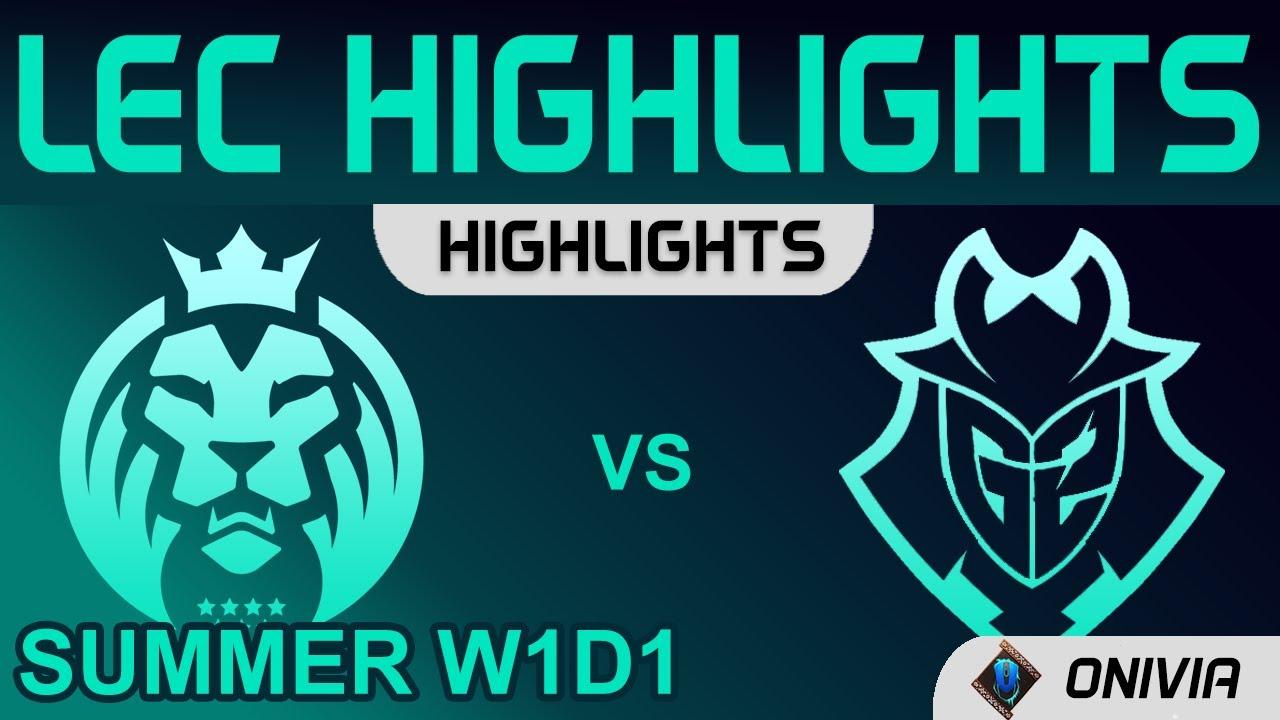 G2 vs MAD Highlights LEC Summer Season 2021 W1D1 G2 Esports vs MAD Lions by Onivia thumbnail