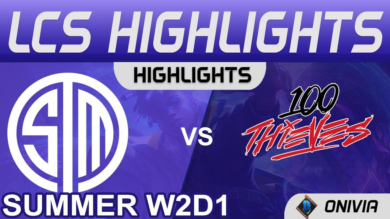 TSM FTX vs 100 Highlights LCS Summer Season 2021 W2D1 Team SoloMid FTX vs 100 Thieves by Onivia thumbnail