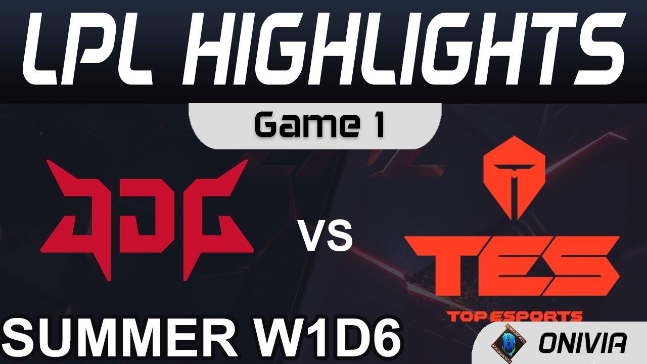 JDG vs TES Highlights Game 1 LPL Summer Season 2021 W1D6 JD Gaming vs Top Esports by Onivia thumbnail