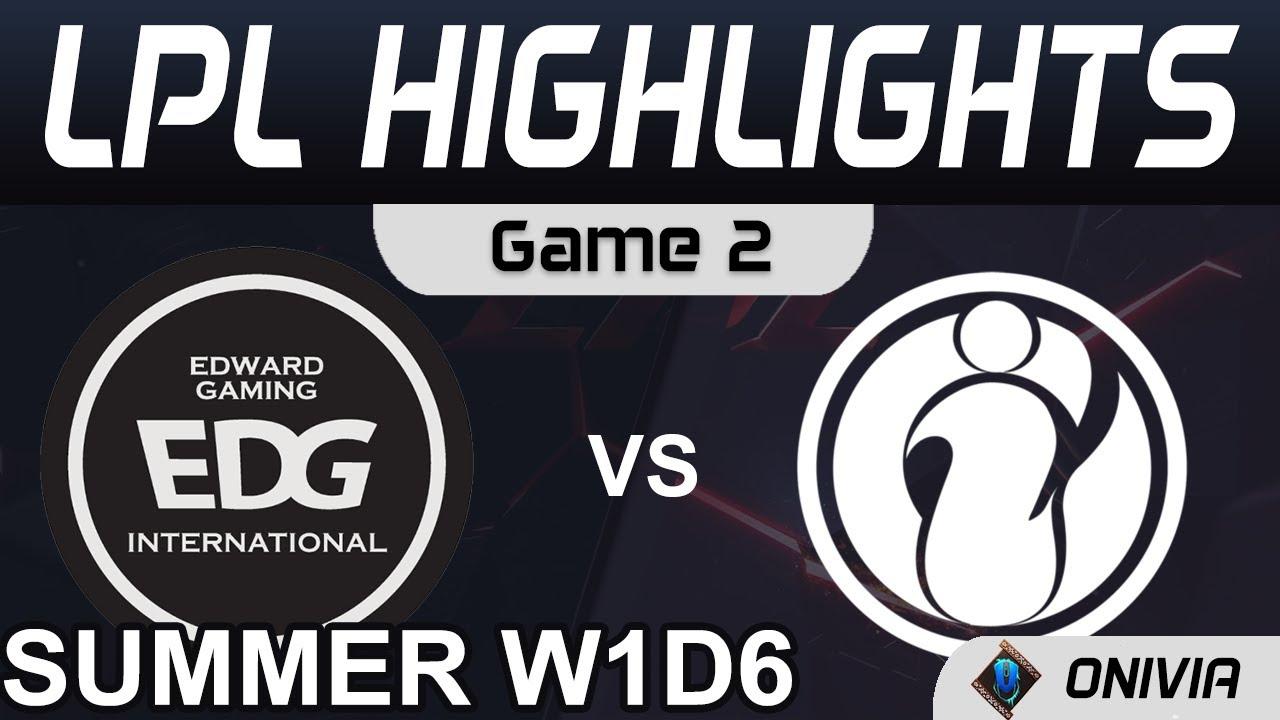 EDG vs IG Highlights Game 2 LPL Summer Season 2021 W1D6 EDward Gaming vs Invictus Gaming by Onivia thumbnail