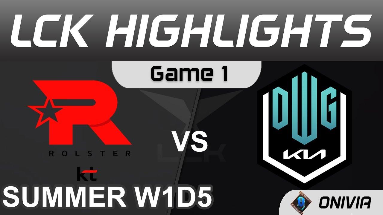 KT vs DK Highlights Game 1 LCK Summer Season 2021 W1D5 KT Rolster vs DWG KIA by Onivi thumbnail