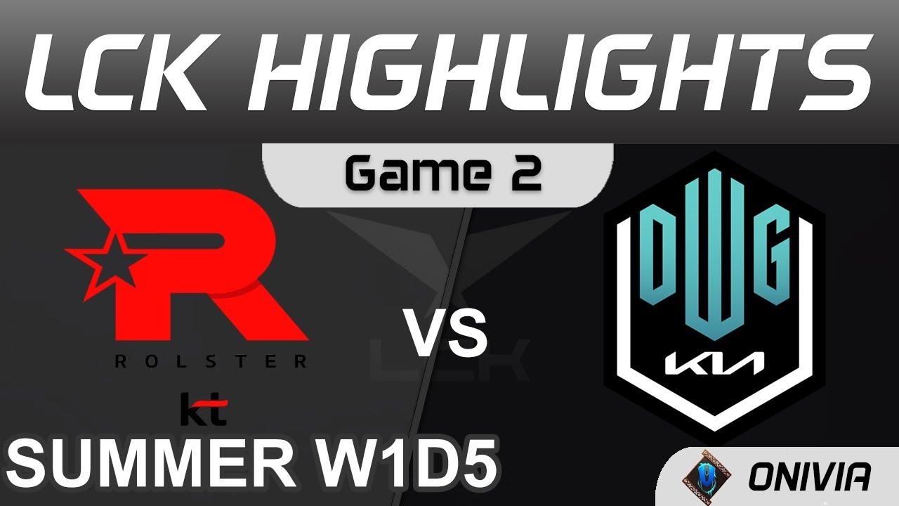 KT vs DK Highlights Game 2 LCK Summer Season 2021 W1D5 KT Rolster vs DWG KIA by Onivia thumbnail