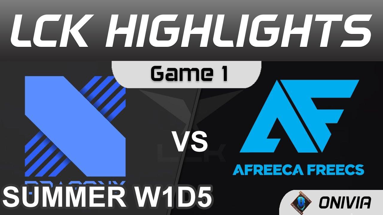 DRX vs AF Highlights Game 1 LCK Summer Season 2021 W1D5 DragonX vs Afreeca Freecs by Onivia thumbnail